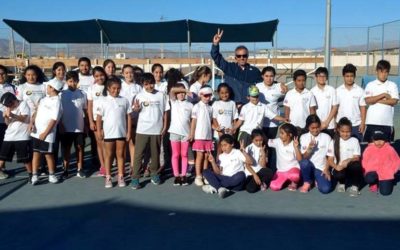 Horacio de la Peña realizó clínica deportiva para alumnos y apoderados de la Escuela de Tenis Puerto Mejillones