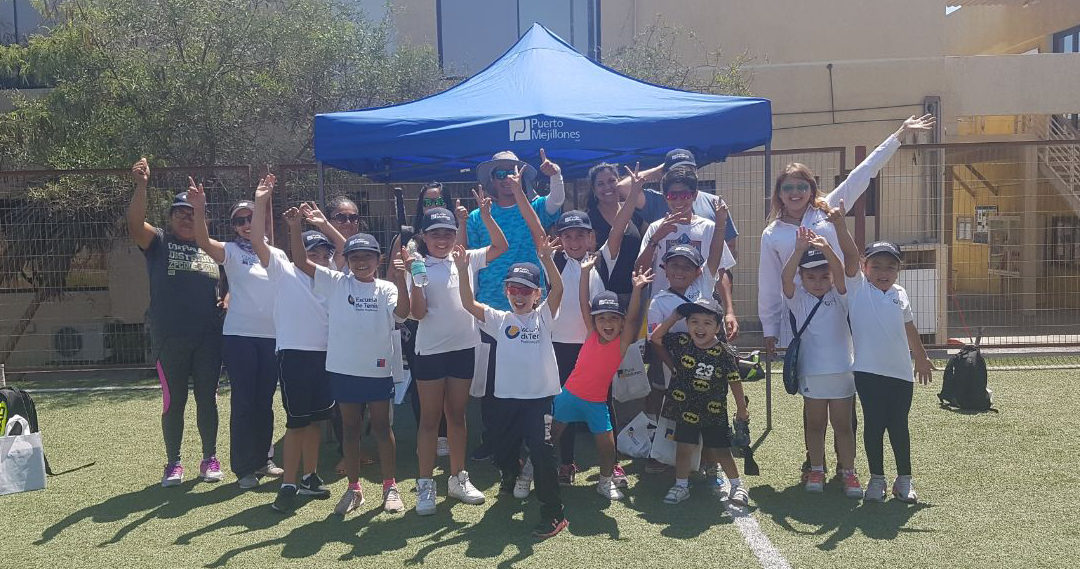 Alumnos de Escuela de Tenis conocieron las instalaciones de Puerto Mejillones