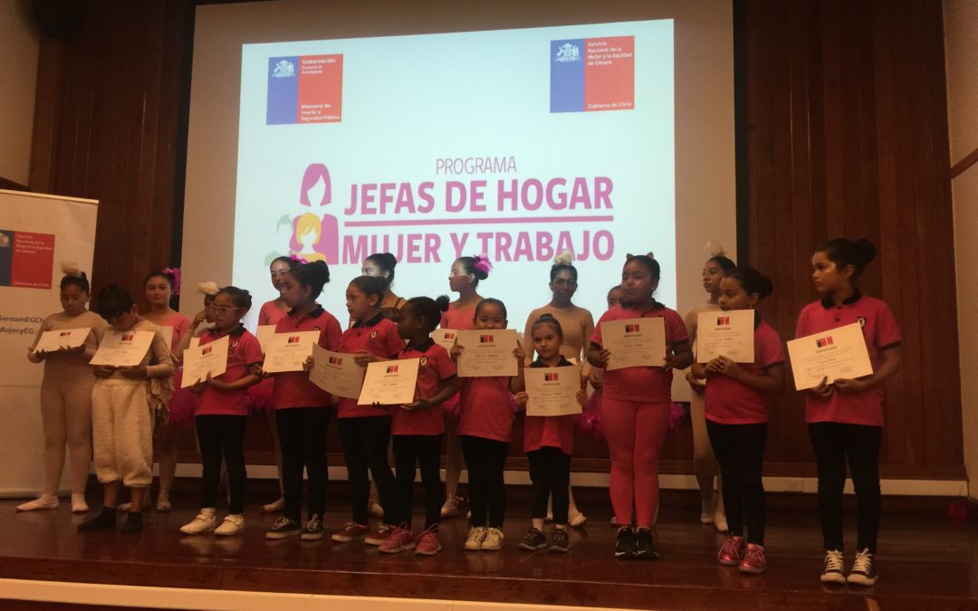 Escuela de Ballet de Mejillones participó en cierre de programa “Mujeres Jefas de Hogar” en Antofagasta