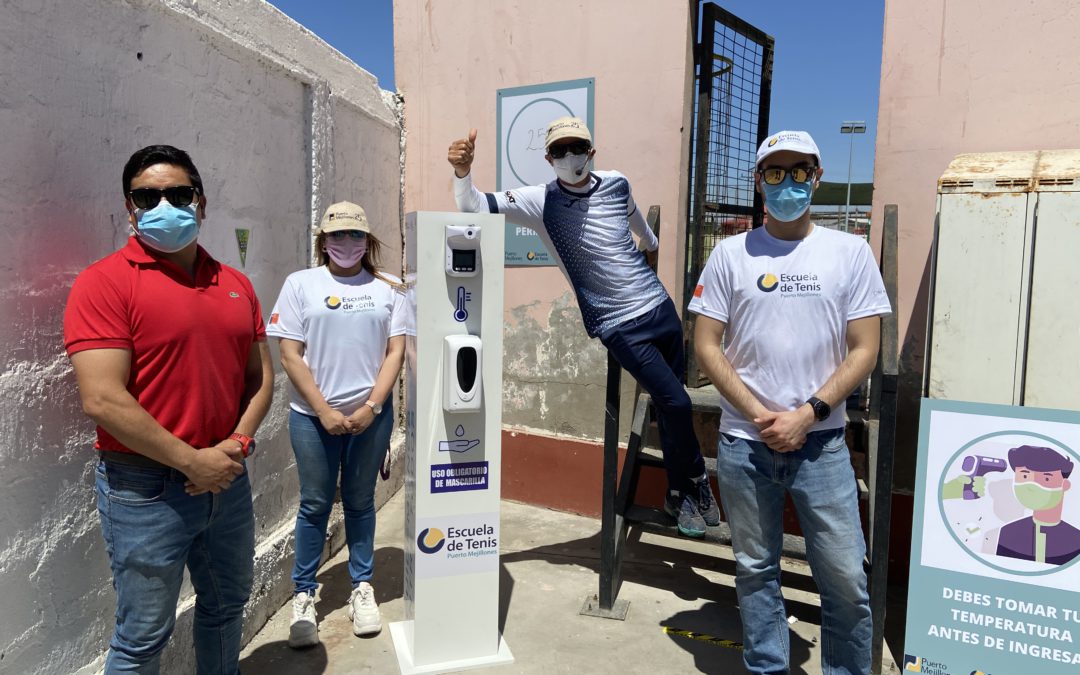 Escuela de Tenis realiza su primera clase presencial de este 2020