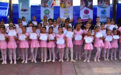 Academia de Ballet de Puerto Mejillones se presentó en la muestra semestral de artes de la comuna