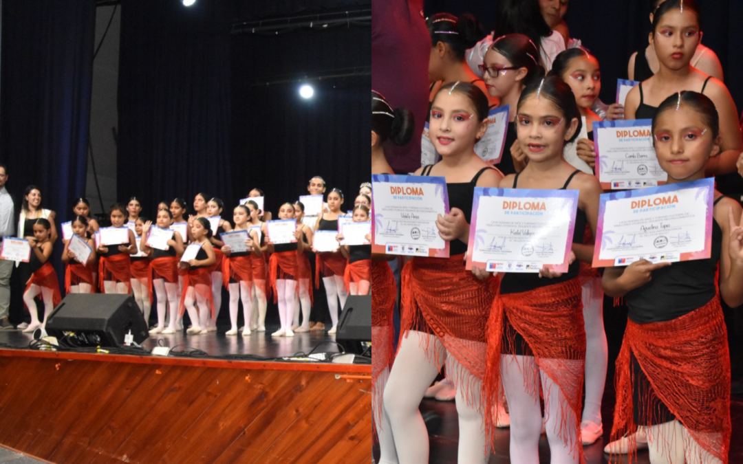 Academia de Ballet dio a conocer una magistral presentación en la Muestra de Talleres de Verano de Mejillones