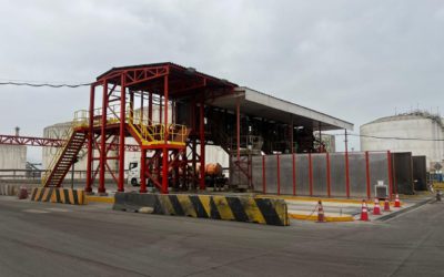 Puerto Mejillones amplía su capacidad rodoviaria con la implementación de una cuarta estación de carguío de camiones